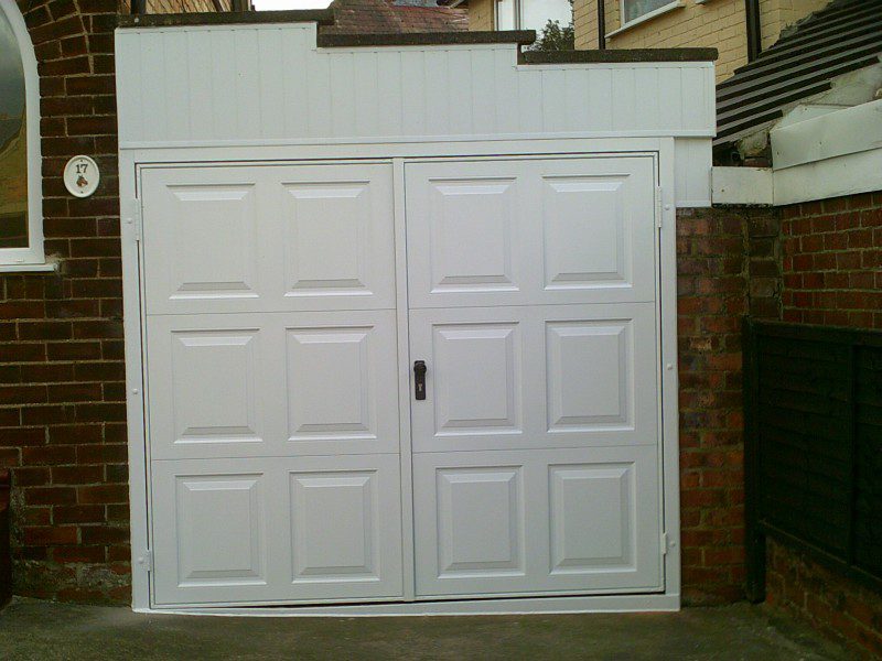 Georgian Side Hinged Garage Door (After)