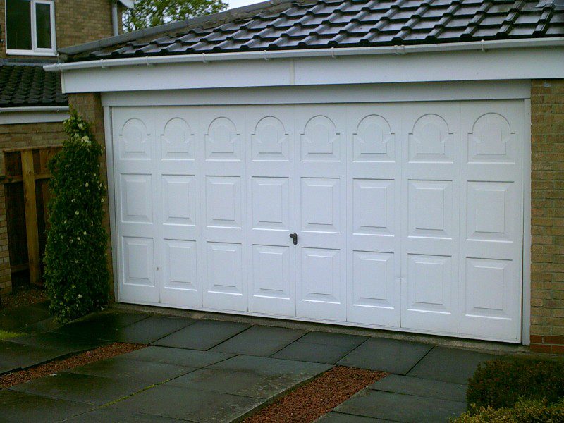Insulated Sectional Garage Door (Before)