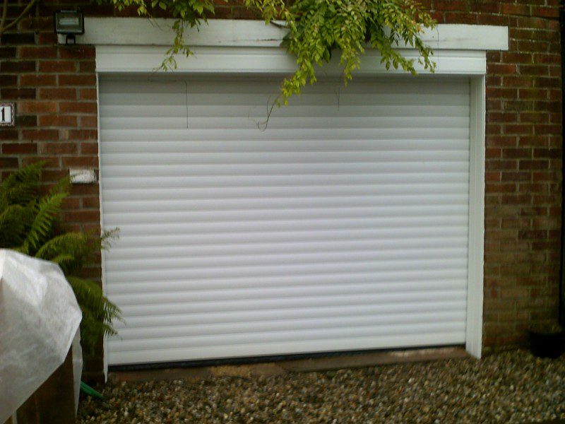 White Insulated Roller Door (After)