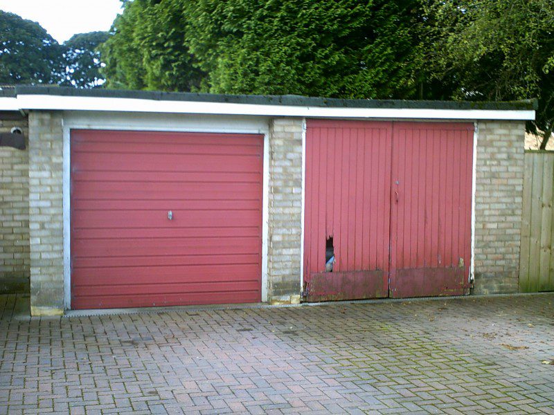 Externally Fit Insulated Roller Door (Before)