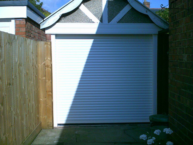 White Insulated Roller Door (After)