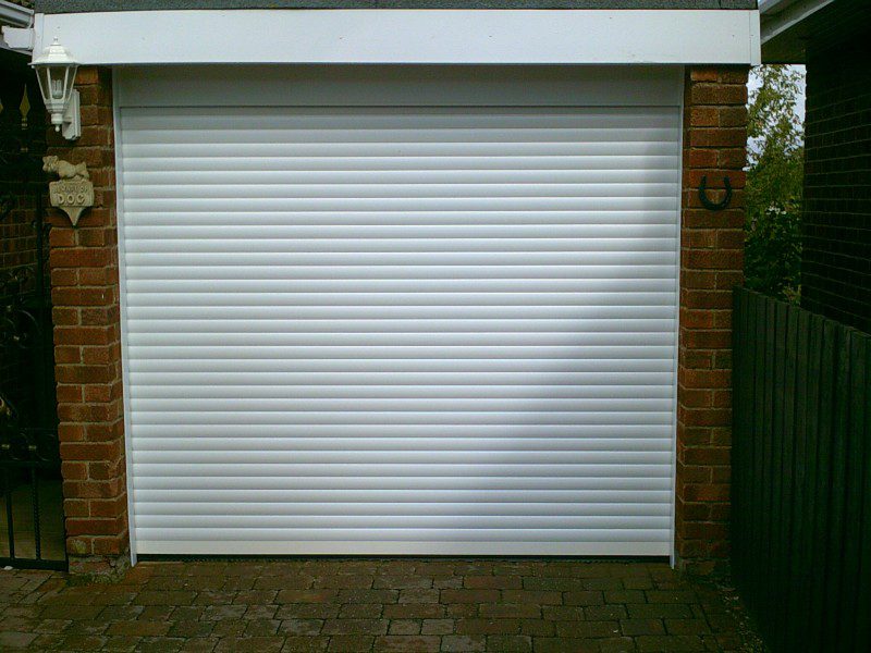 White Insulated Roller Door (After)