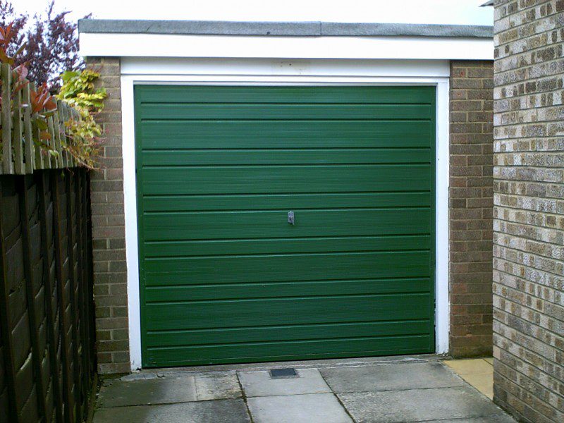 Up and Over Cathedral Garage Door (Before)