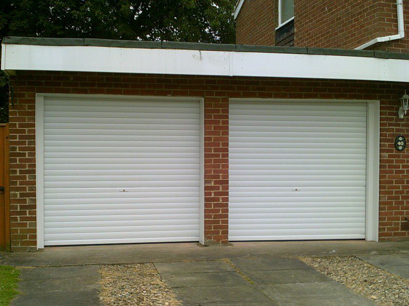 White Insulated Roller Door (After)