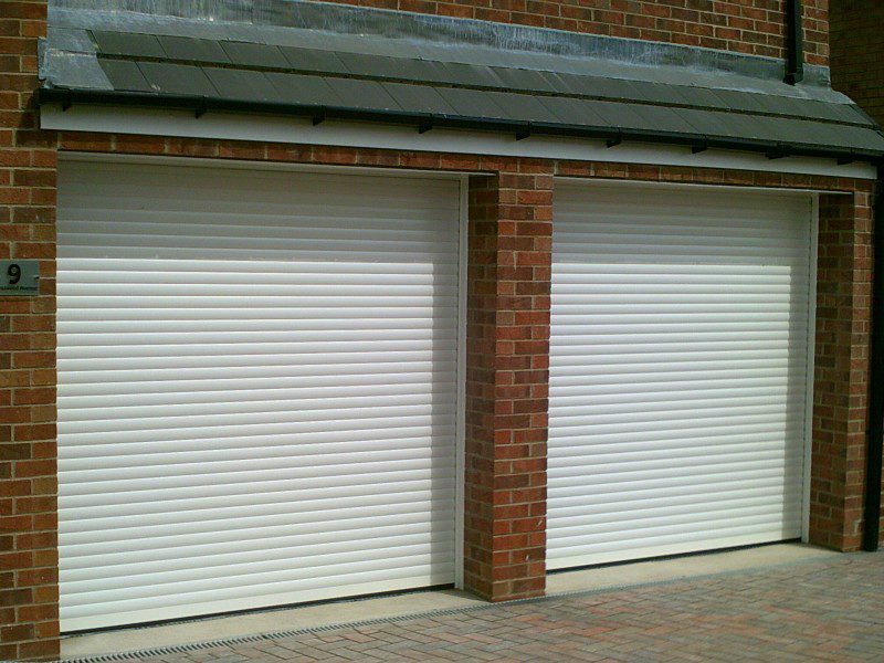 Seceuroglide White Remote Control Insulated Roller Garage Doors (After)