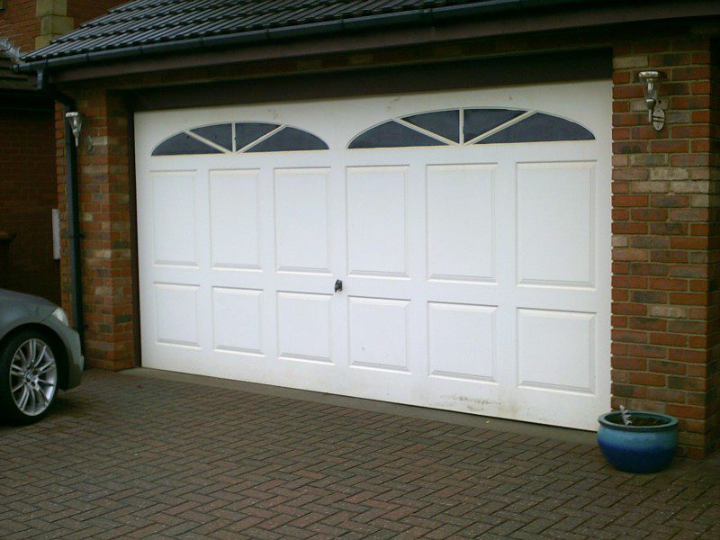 Double Sectional Georgian Garage Door (Before)