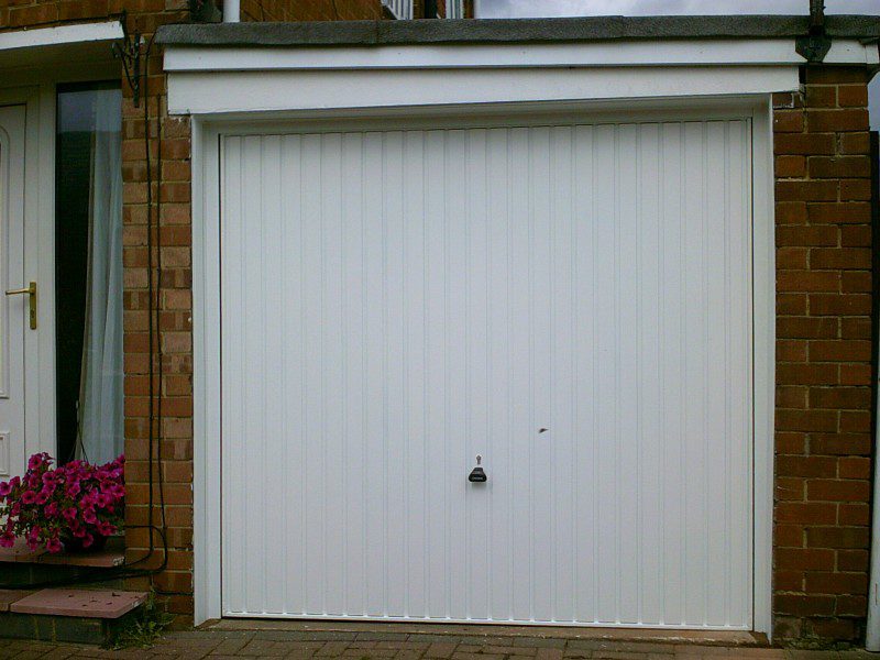 White Up and Over Garage Door (After)