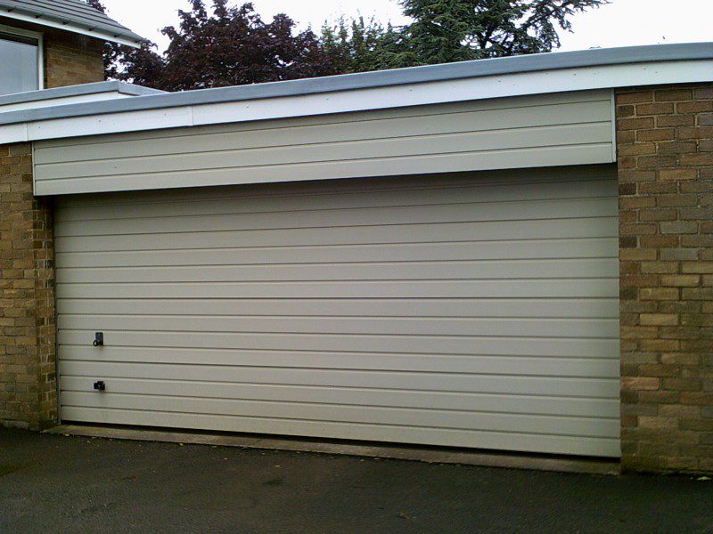 Rib Style Sectional Garage Door (Before)