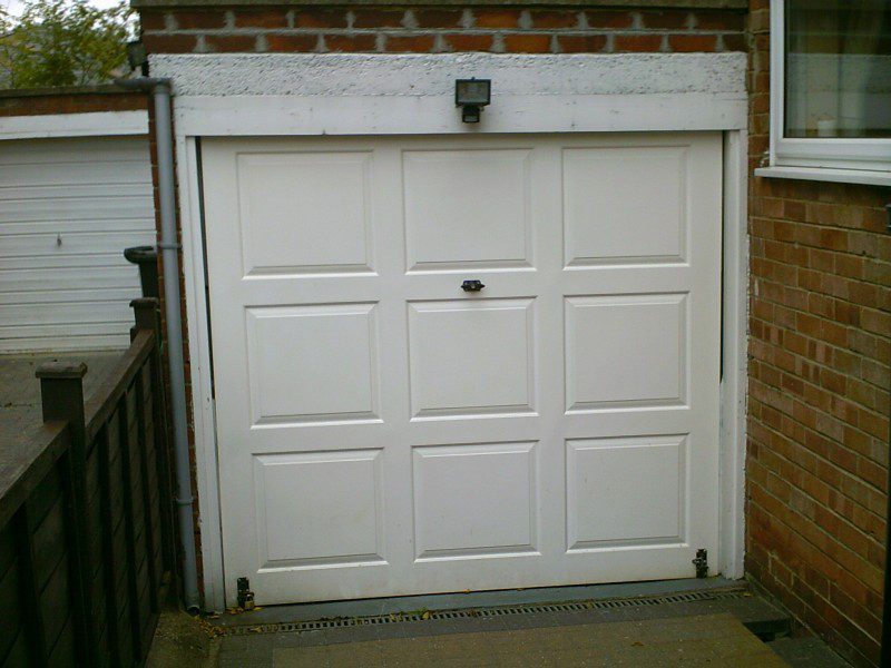 Rib Style Sectional Garage Door (Before)
