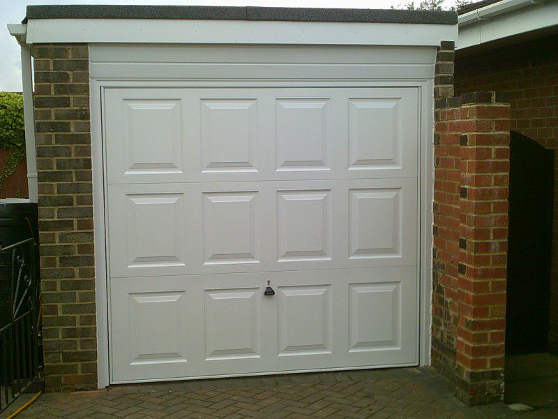 White Up and Over Garage Door (After)