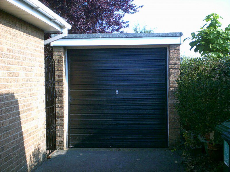 Georgian style Up and Over Garage Door (Before)