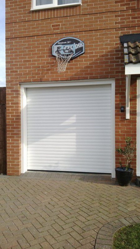 White Insulated Roller Door (After)