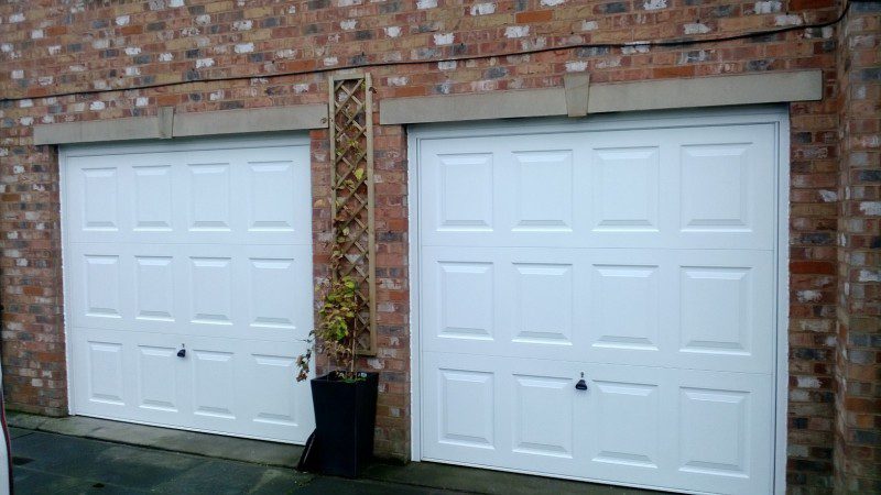 Georgian Style up and over garage doors (After)