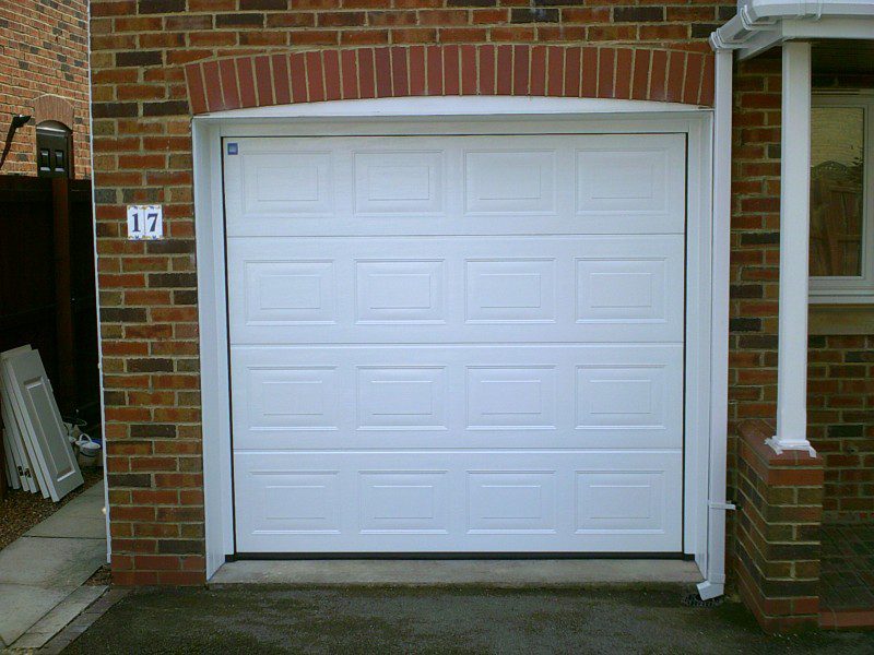 White Sectional Door in Guisborough (After)