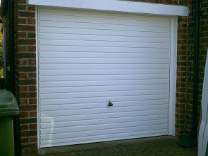 Garador White Horizon Up and Over Garage Door (After)