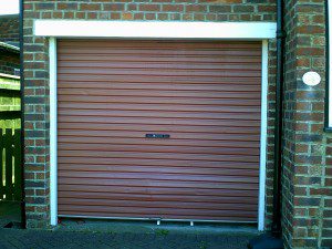 Garador White Horizon Up and Over Garage Door (Before)