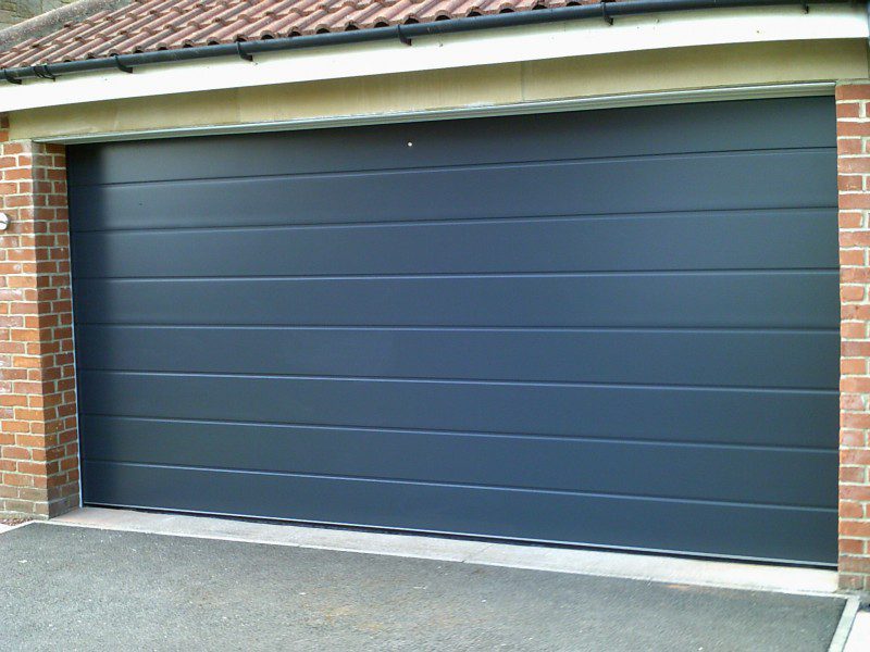 Anthracite Grey Sectional Door (After)