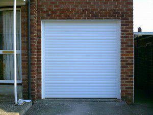 White Insulated Roller Garage Door (After)