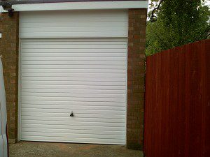 White Up and Over Garage Door (After)