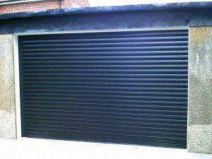 Black Insulated Roller Garage Door (After)