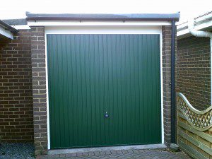 Green Carlton Garage Door (After)