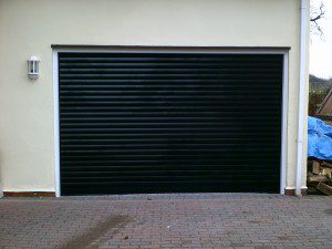 Black Insulated Roller Garage Door (After)