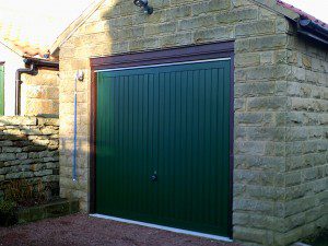 Green Carlton Up and Over Garage Door  (After)