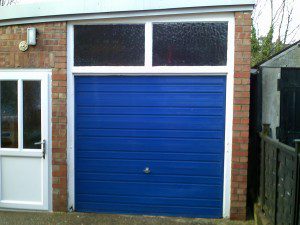 Anthracite Grey Insulated Roller Door (Before)