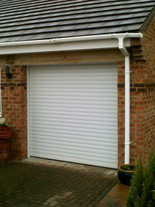 White Insulated Roller Garage Door (After)