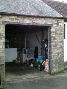 Rosewood Single Skin Roller Door (Before)