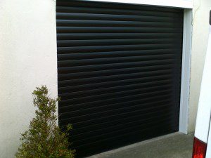 Black Insulated Roller Garage Door (After)