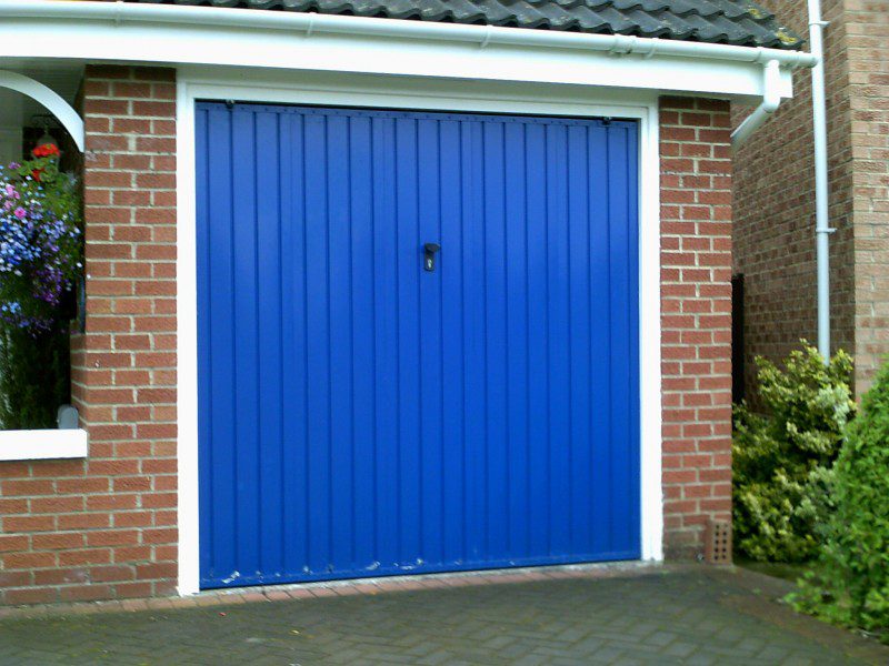 Rib Style Sectional Garage Door (Before)