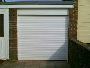 White Insulated Roller Door (After)