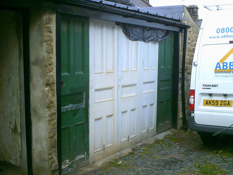 Insulated Sectional Garage Door (Before)