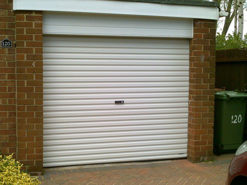 White Roller Garage Door (After)