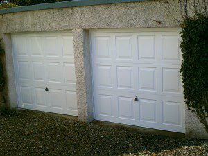 White Georgian Garage Door (After)