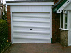 White Roller Garage Door (After)