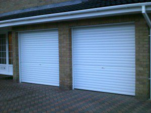 White Manual Insulated Roller Garage Doors (After)