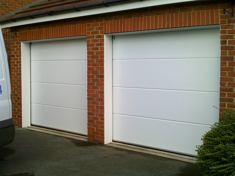 Two Insulated Sectional Garage Doors (After)