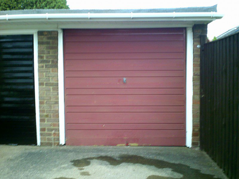 Rib Style Sectional Garage Door (Before)