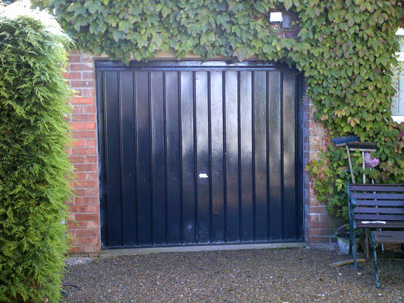 Sectional Door with Windows (Before)