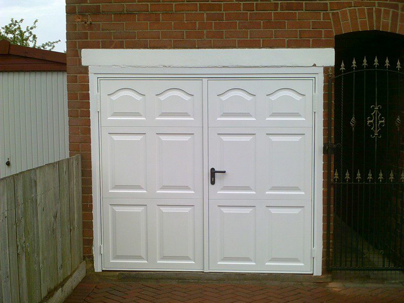 Side Hinged Cathedral Style Garage Doors (After)