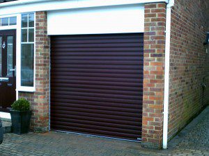 Rosewood Roller Garage Door (After)