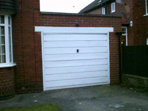 Anthracite Grey Insulated Roller Garage Door (Before)