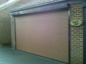 Smooth Finish Sectional Garage Door (Before)