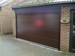Smooth Finish Sectional Garage Door (After)