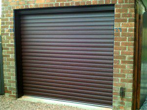 Rosewood Insulated Roller Garage Door (After)