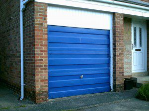 White Cathedral Garage Door (Before)