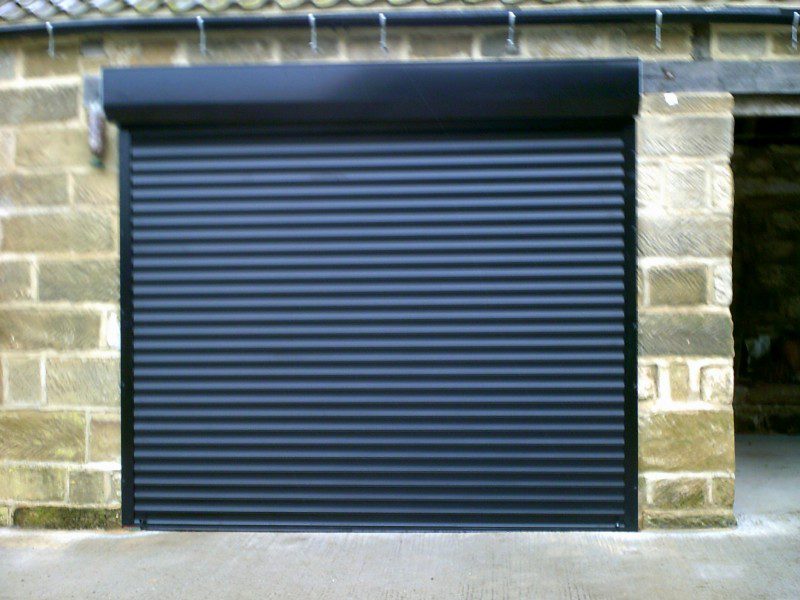 Black External Fit Insulated Roller Door (After)