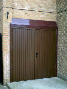 Brown Side-Hinged Garage  Door (After)